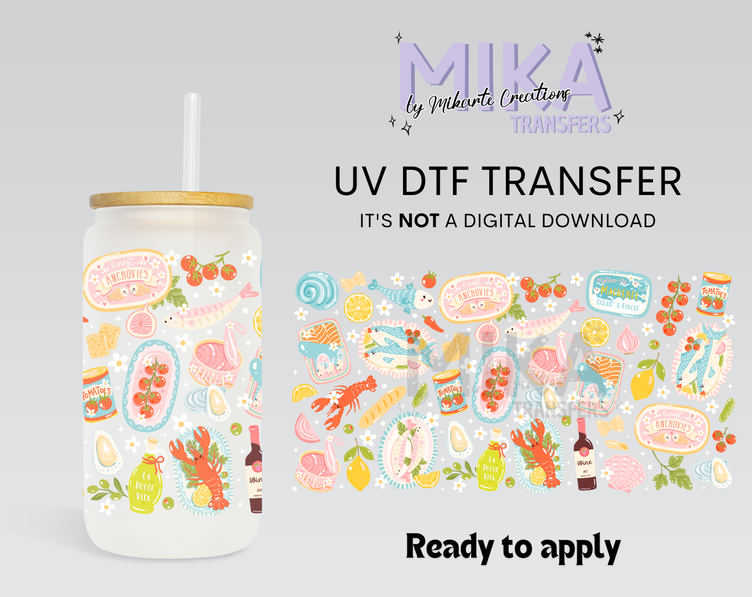Italian Food | UV DTF