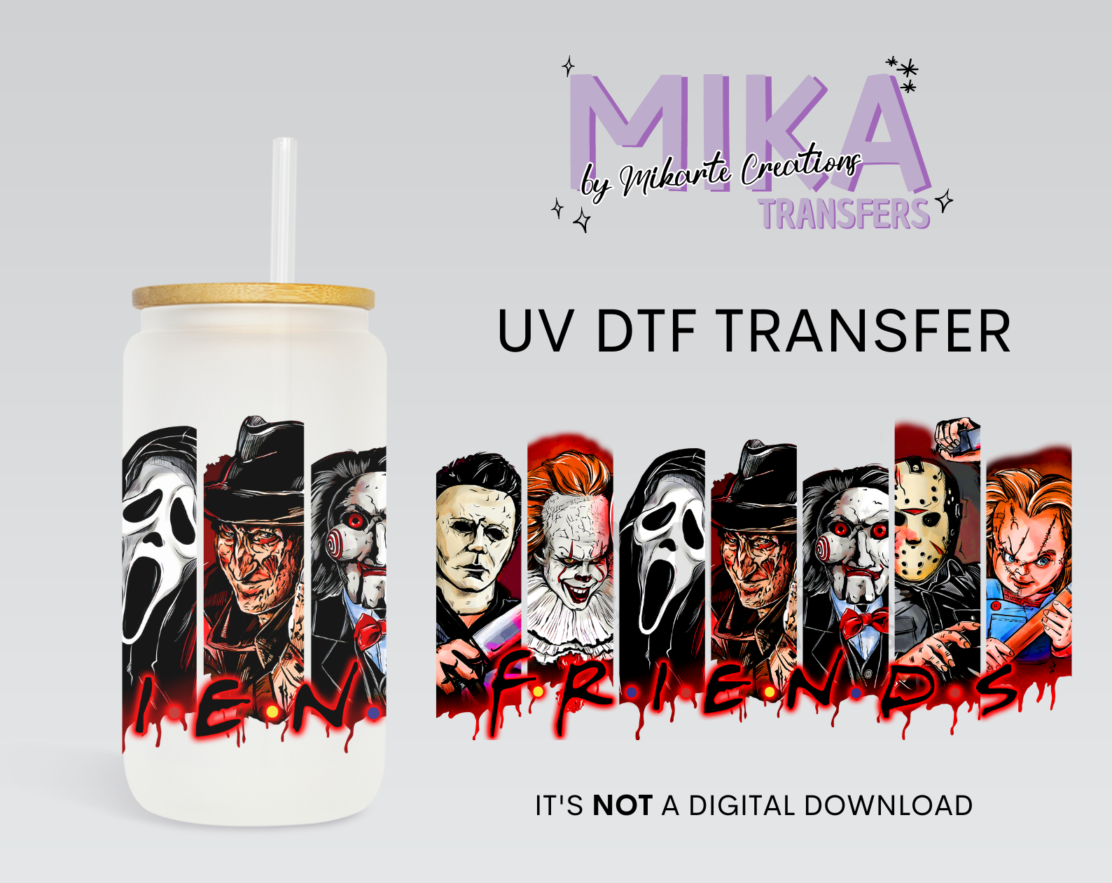 Spooky Friends | UV DTF Wrap