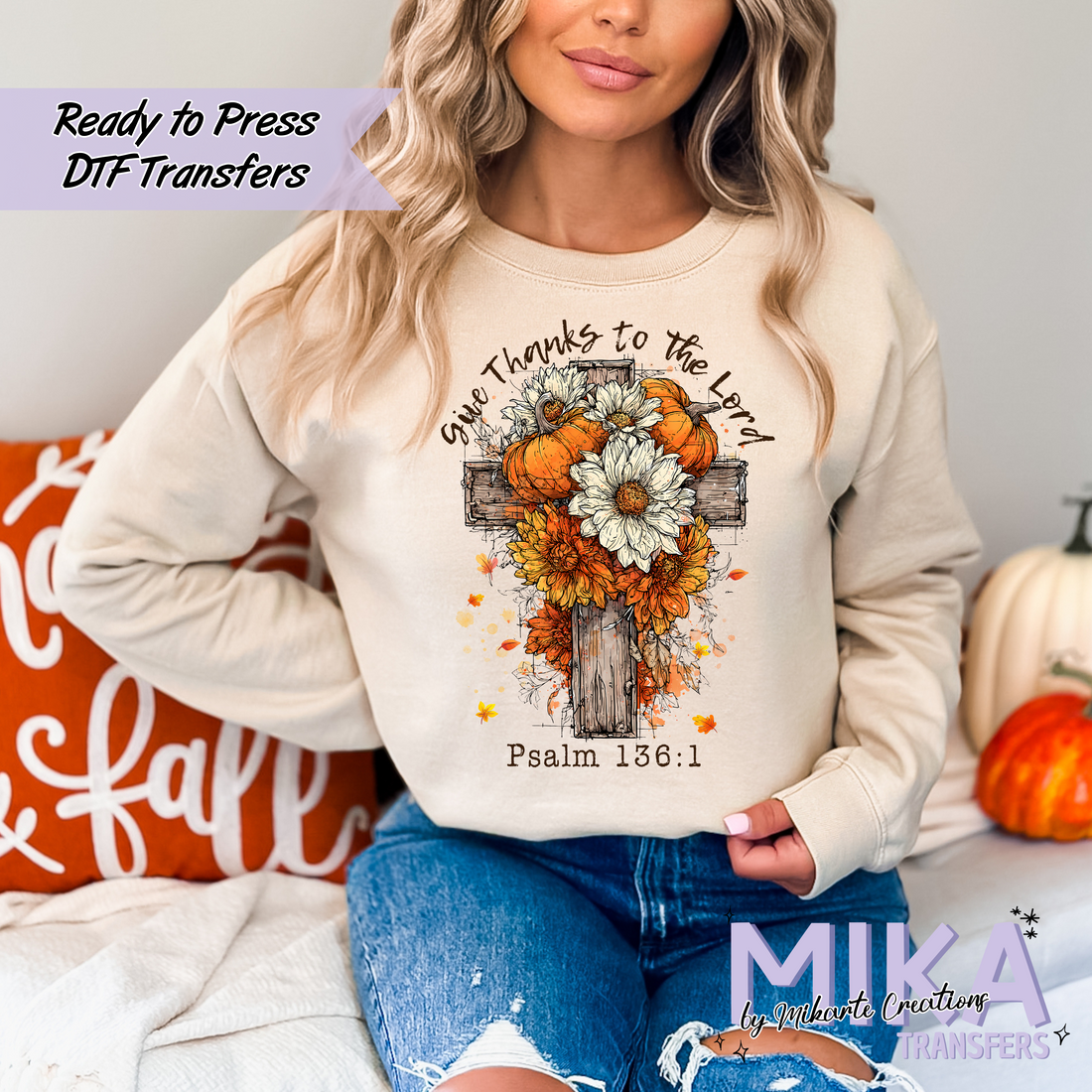 Give Thanks To The Lord | DTF Transfer