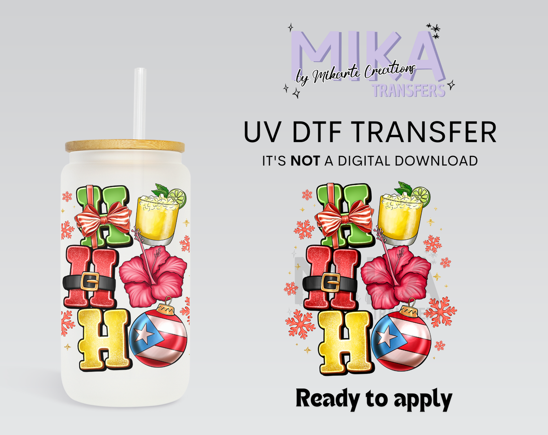 HOHOHO Puerto Rico | UV DTF Decal