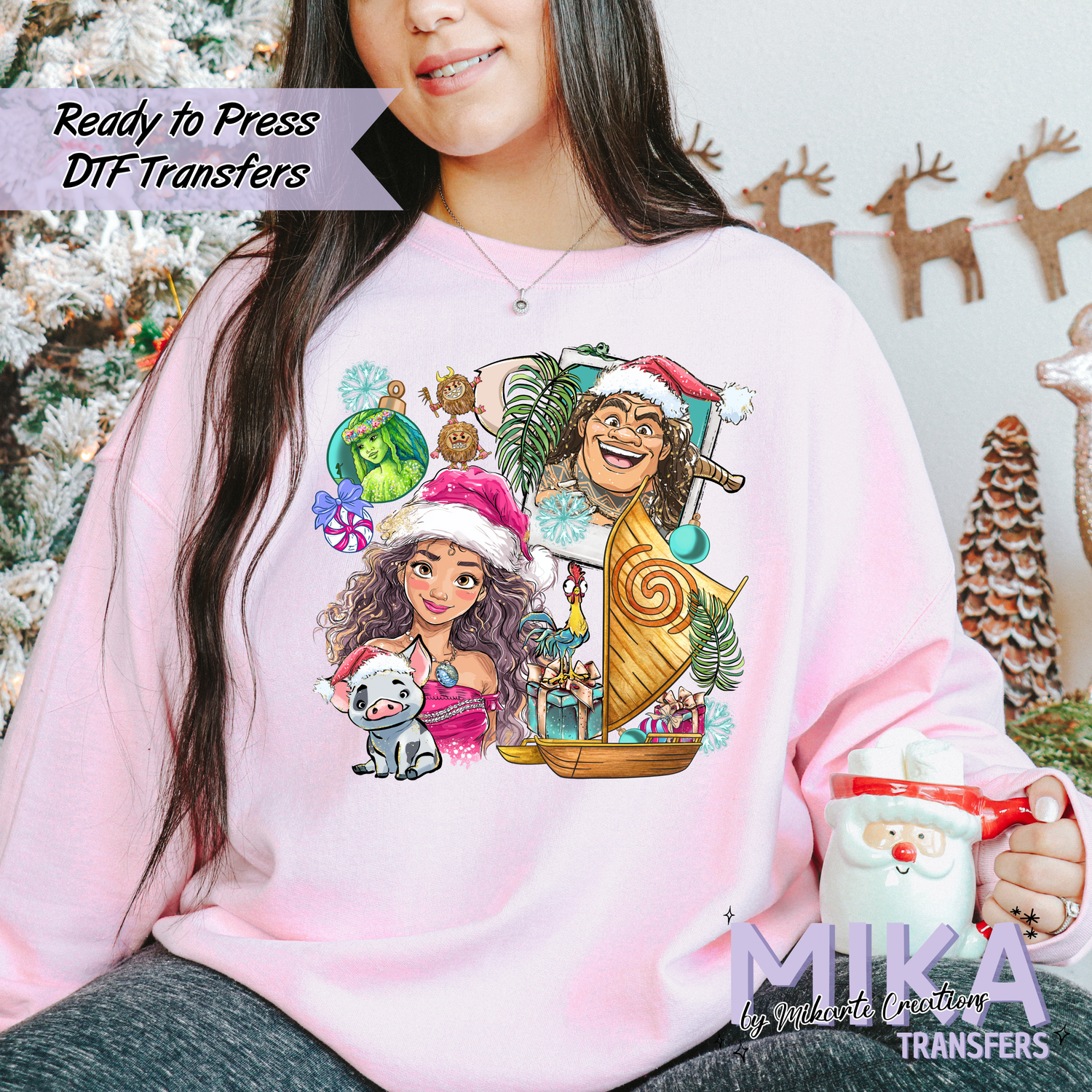 Mo-na Christmas | DTF transfers