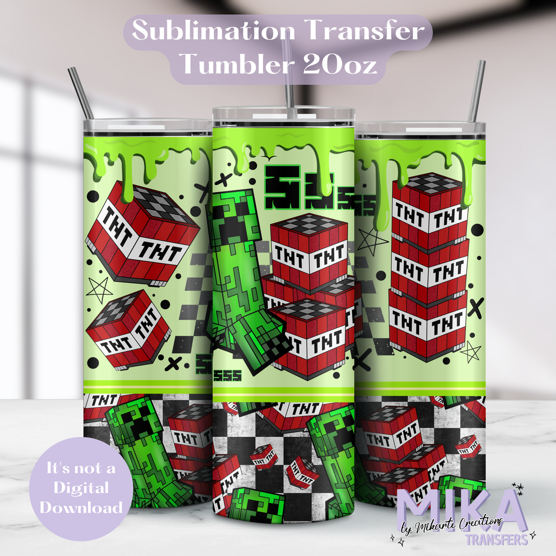 Creeper SSS | Tumbler Sublimation Transfer