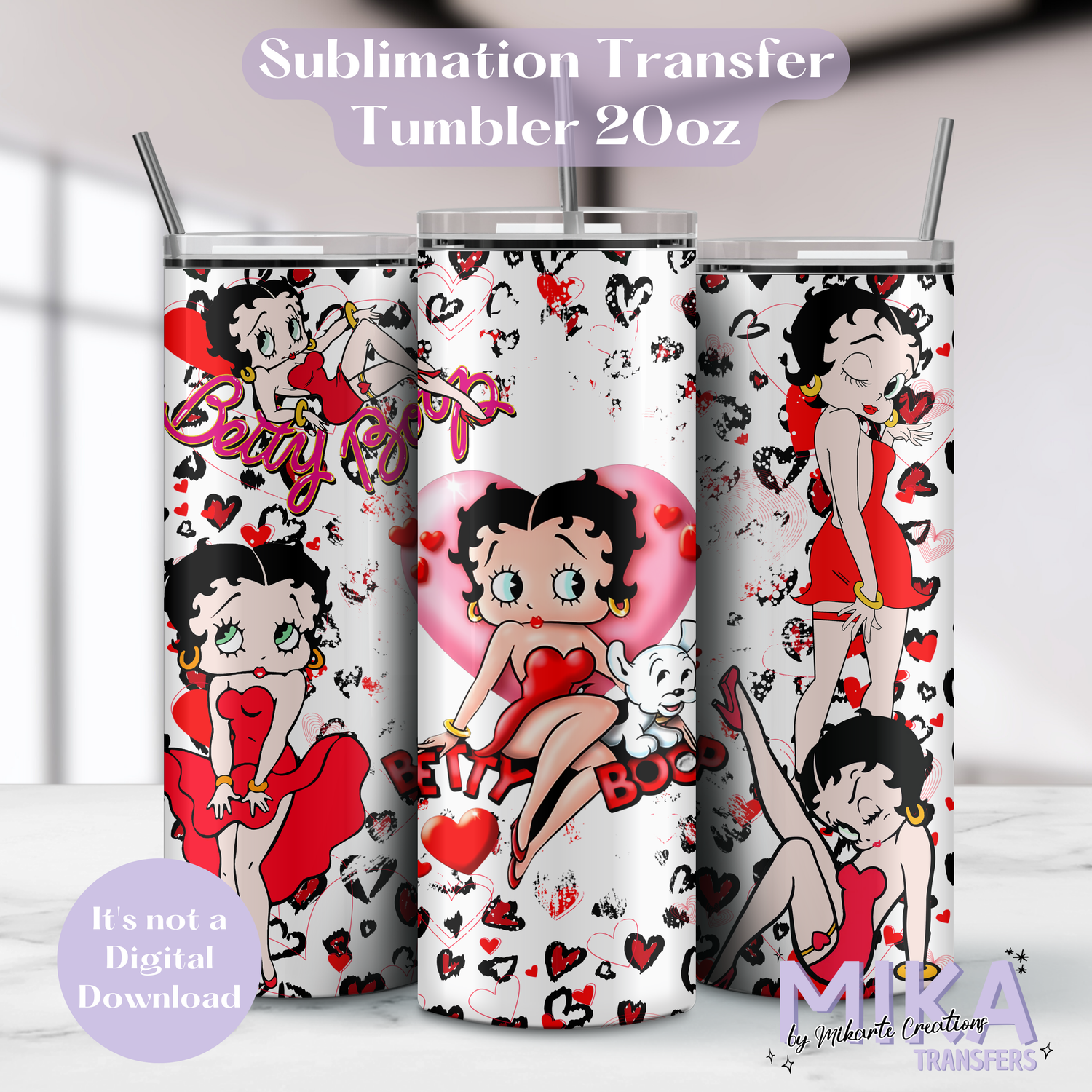 Betty Girl | Tumbler Sublimation Transfer