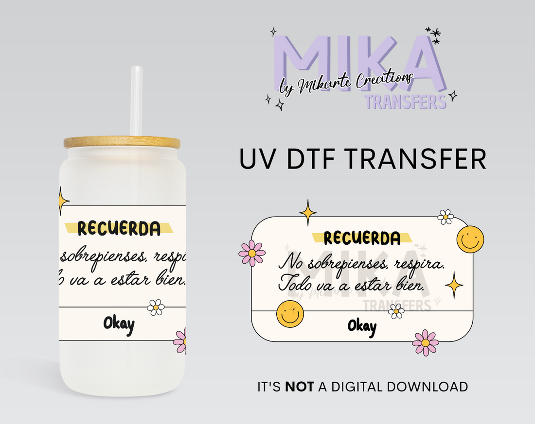 Recuerda | UV DTF Decal