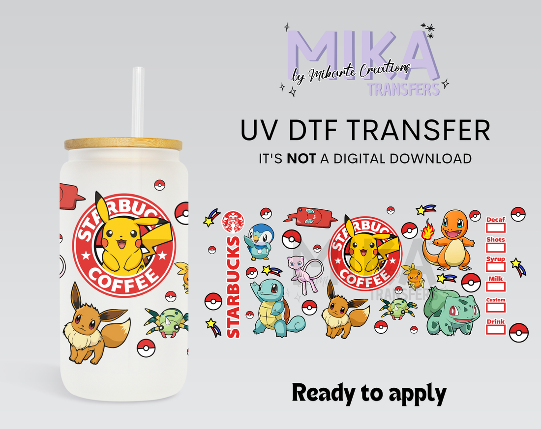 Coffee Cartoon | UV DTF