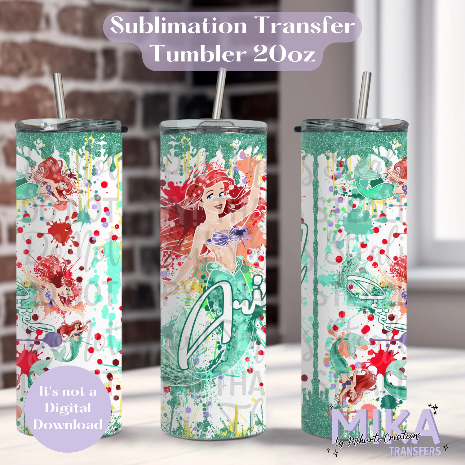 Mermaid | Tumbler Sublimation Transfer
