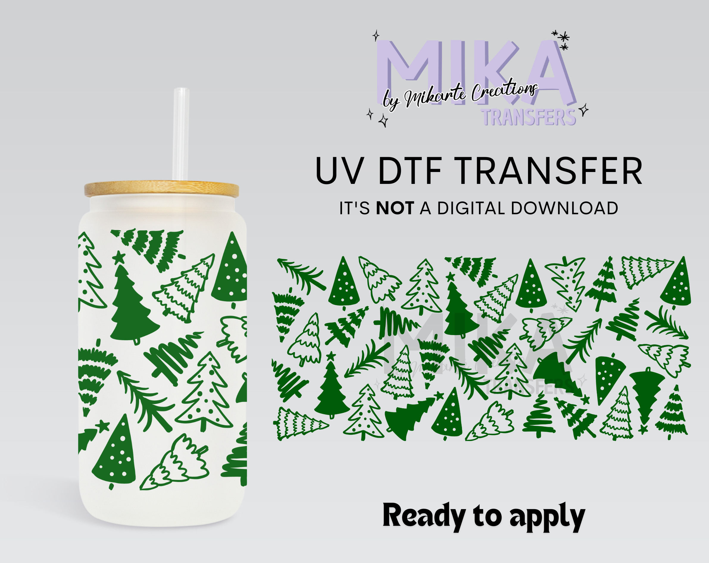 Christmas trees | UV DTF
