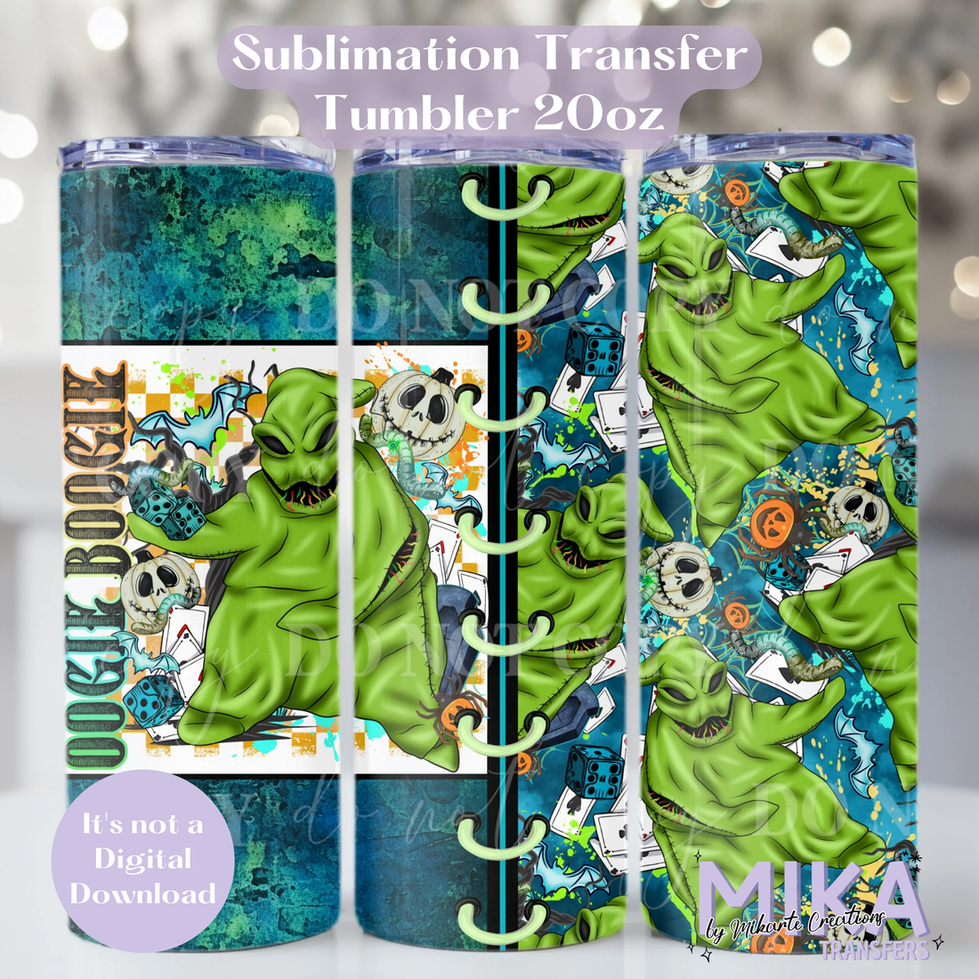 Oogie Boogie | Tumbler Sublimation Transfer