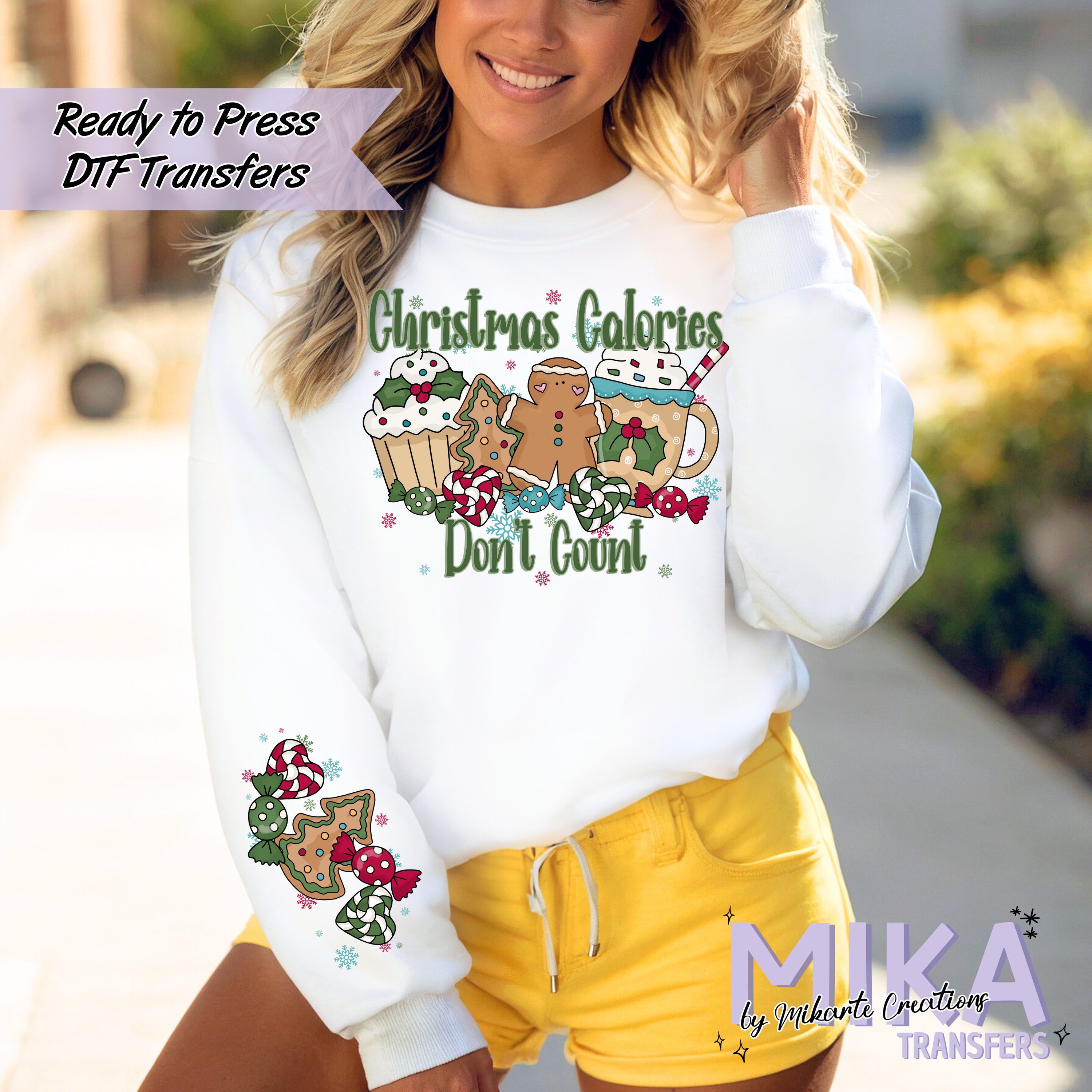 Christmas calories don’t count | DTF Transfer