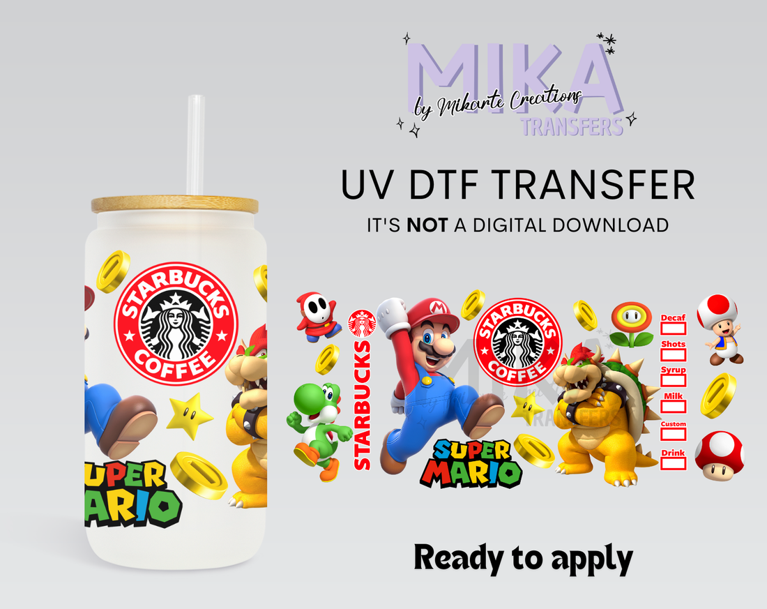 Coffee Mario | UV DTF