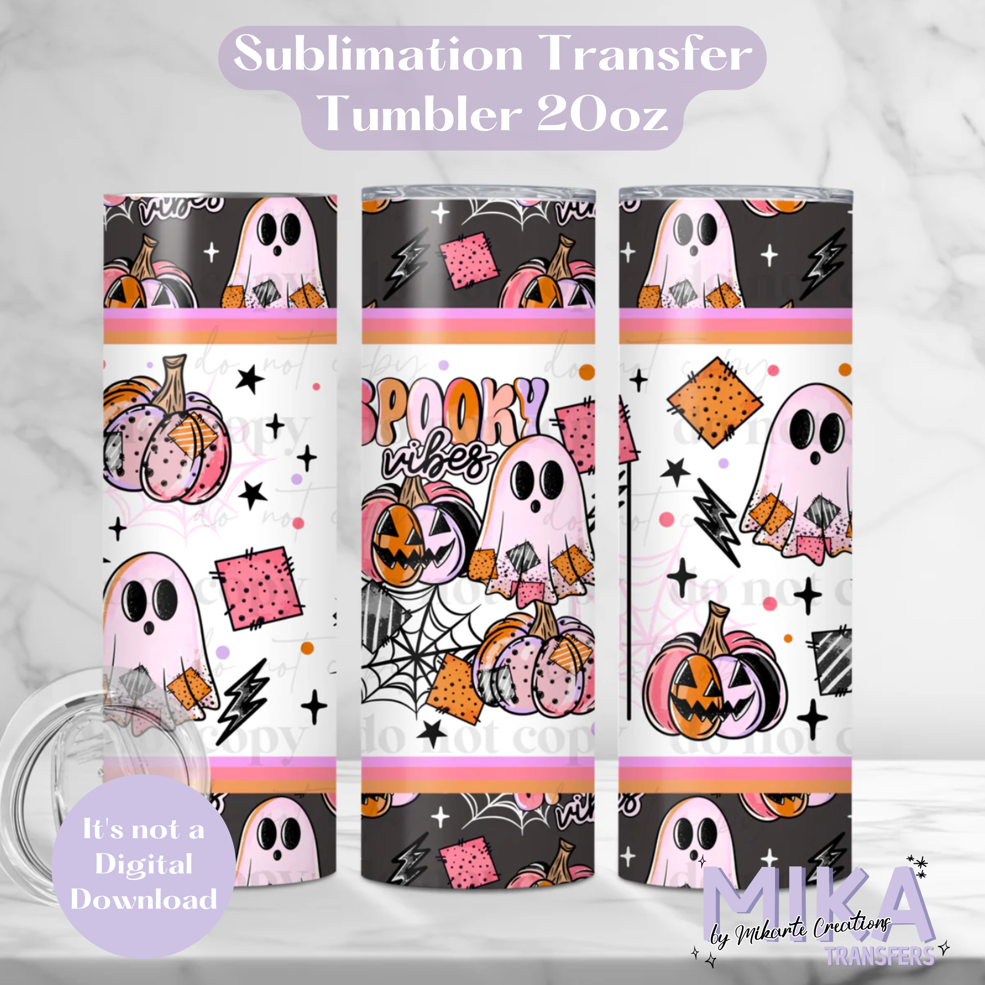 Spookyn Vibes | Tumbler Sublimation Transfer