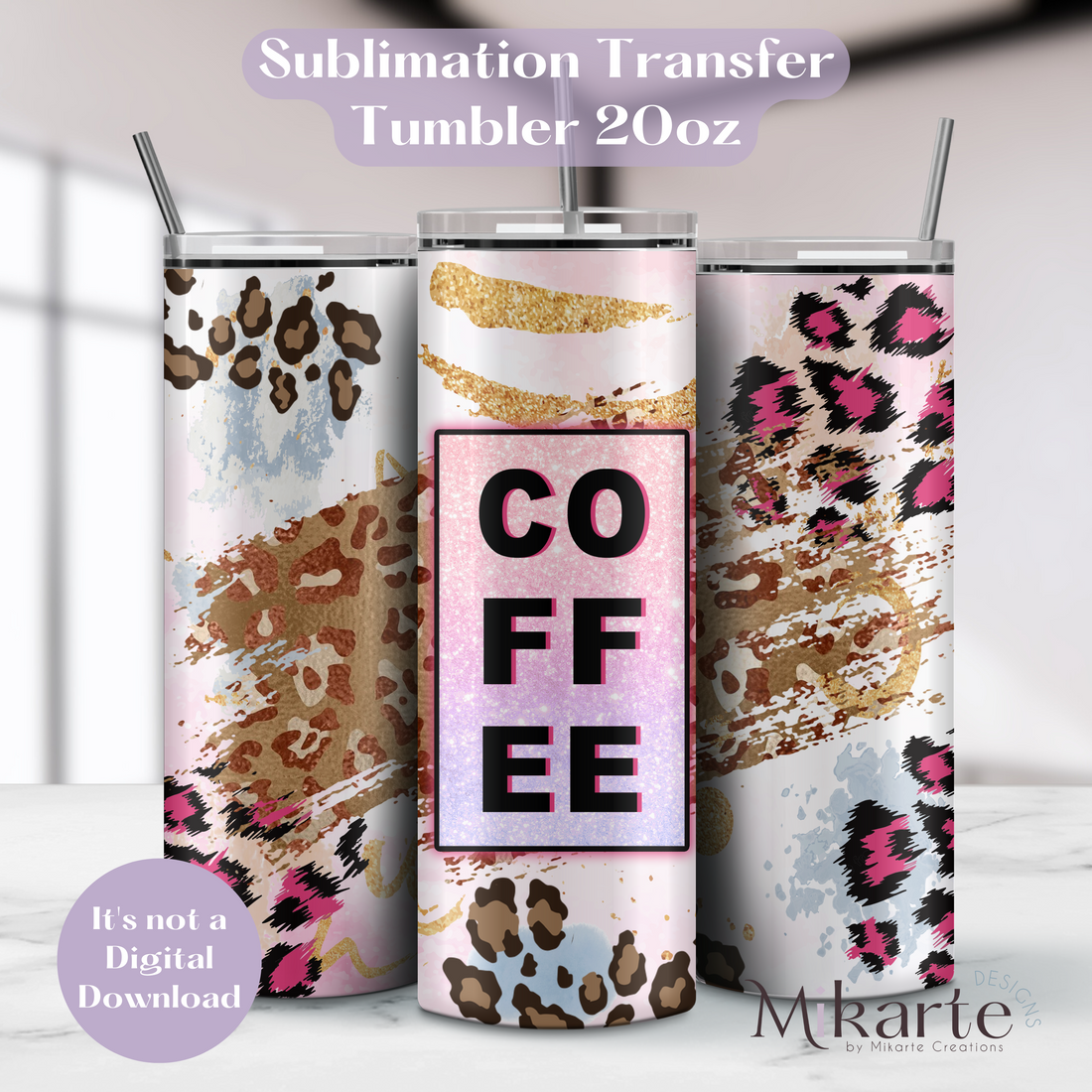 Coffee - Tumbler Sublimation Transfer