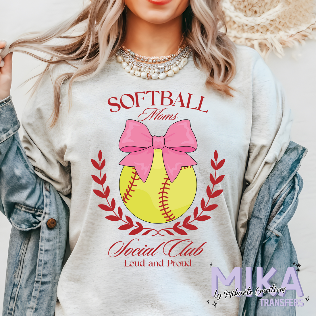Softball Moms Social Club | DTF Transfer