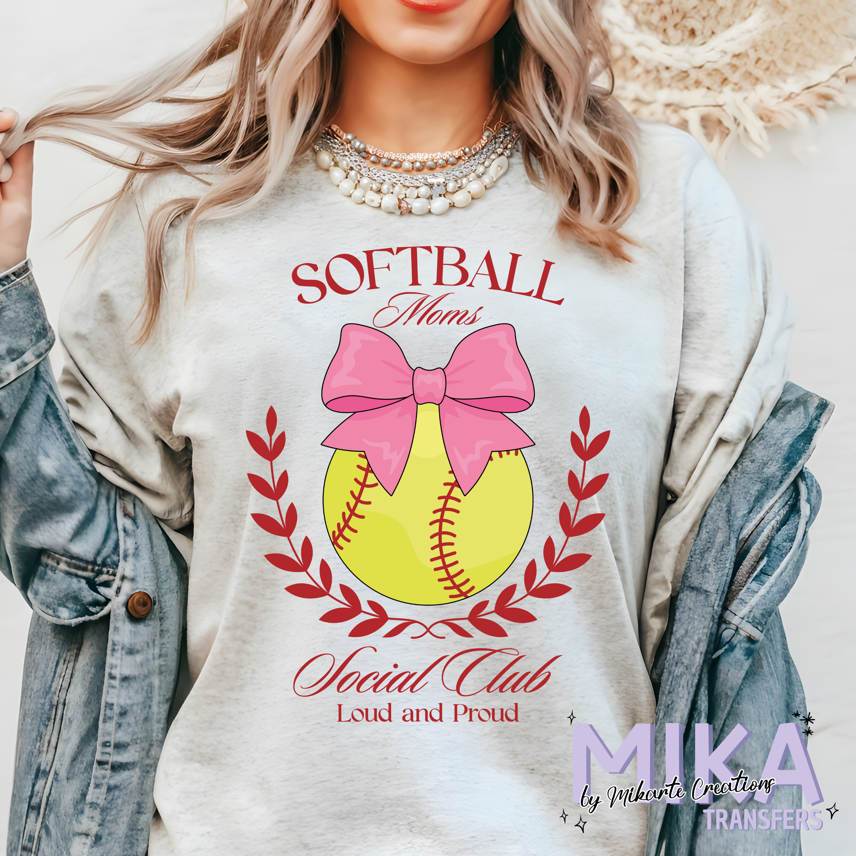 Softball Moms Social Club | DTF Transfer