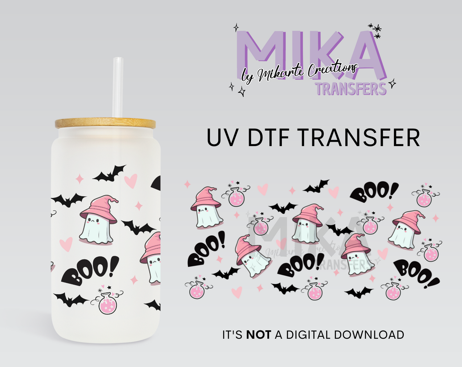 Cute Ghost | UV DTF Wrap