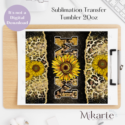 Mom Girasol - Tumbler Sublimation Transfer