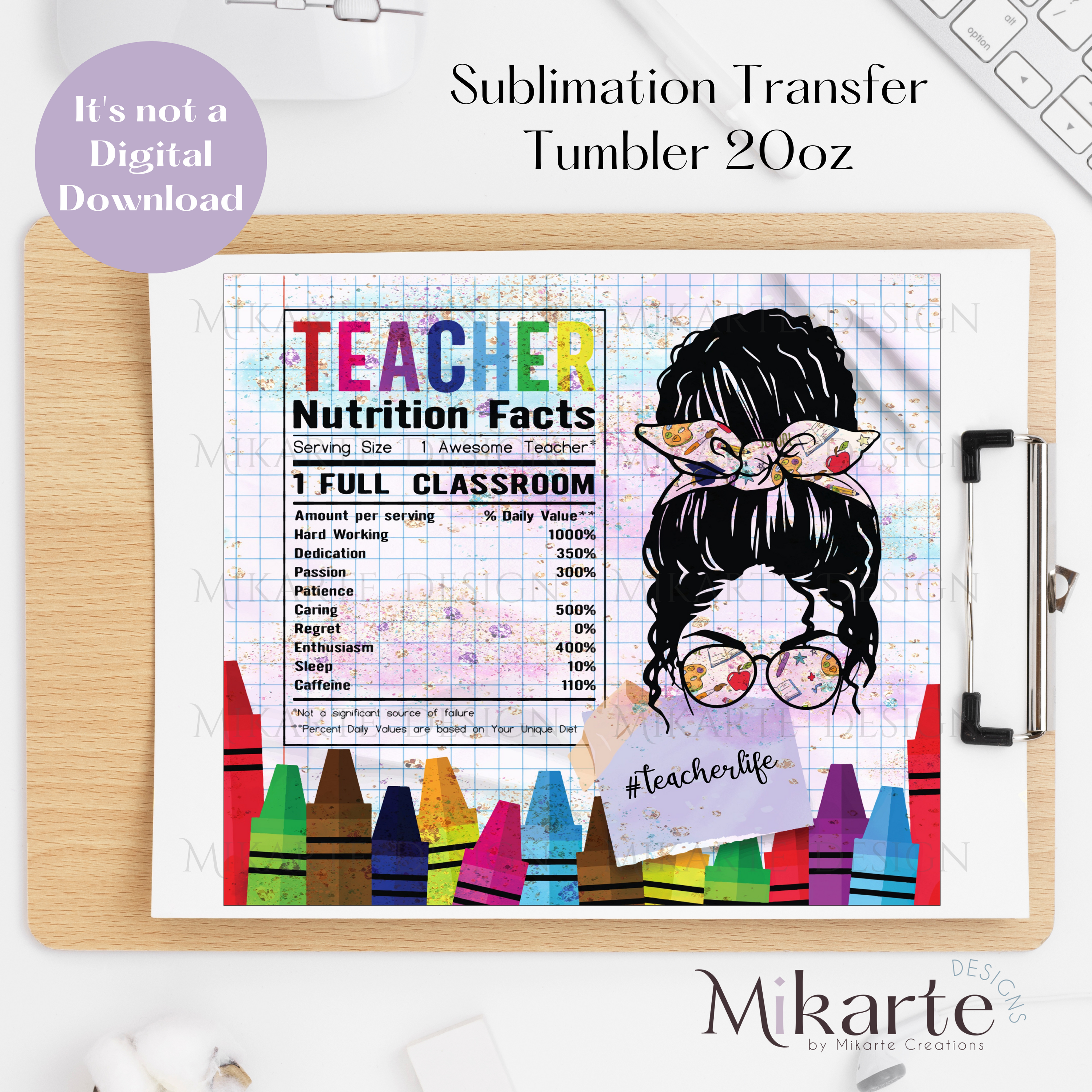 Teacher - Tumbler Sublimation Transfer