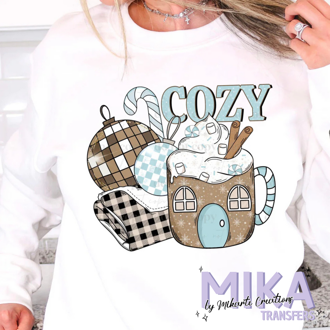 Blue Cozy | DTF Transfer