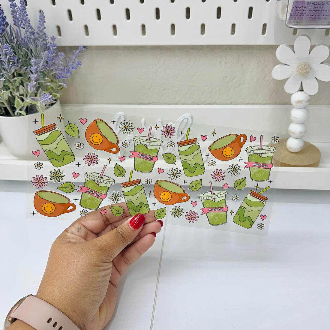 Matcha Cup | UV DTF Wrap