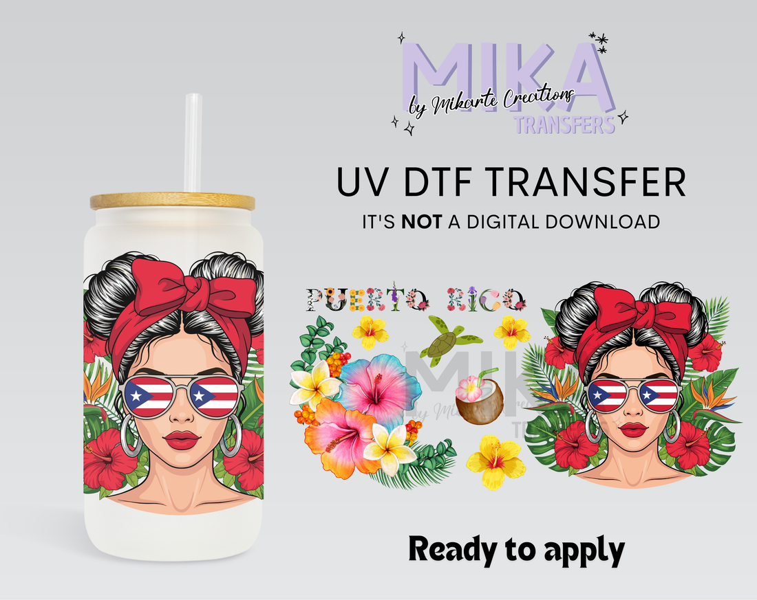 Puerto Rico Lady | UV DTF