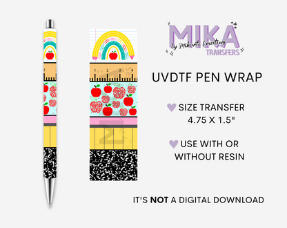 School Rules | UVDTF Pen Wrap