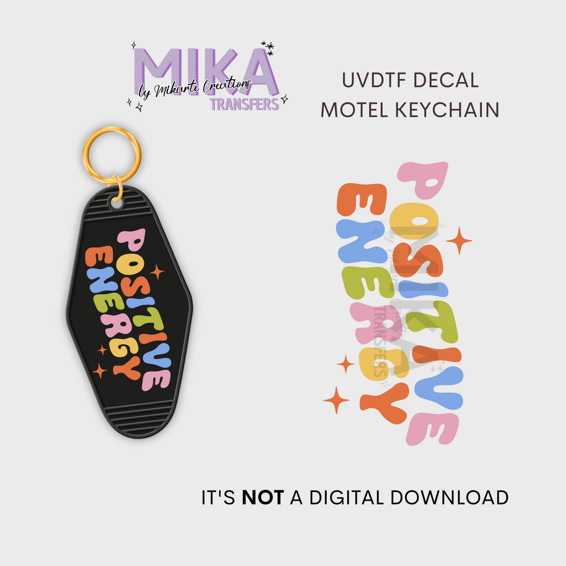 Positive Energy | UV DTF Decal