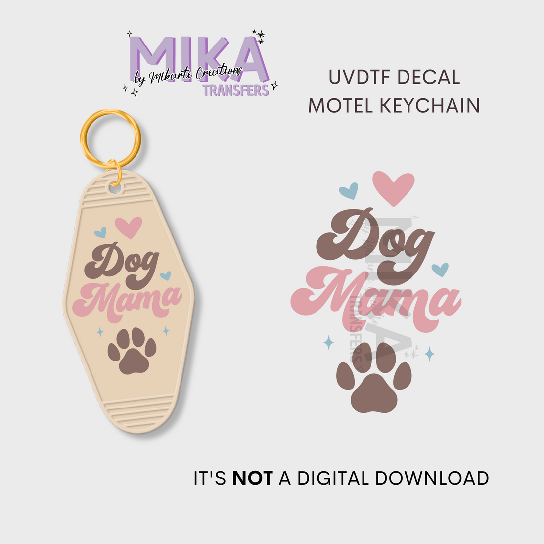 Dog Mama | UV DTF Decal
