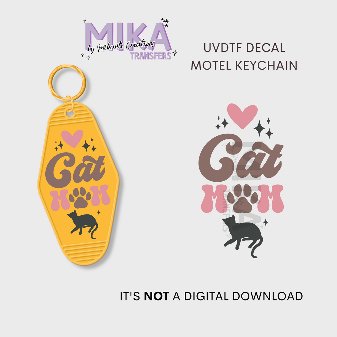 Cat Mama | UV DTF Decal