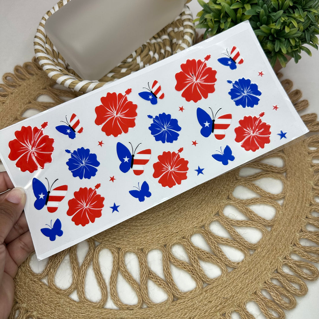 PR Flower UV DTF Wrap
