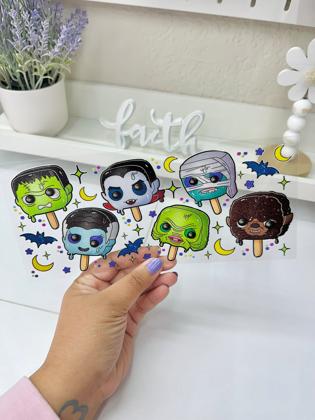 Monsters popsicle | UV DTF Wrap
