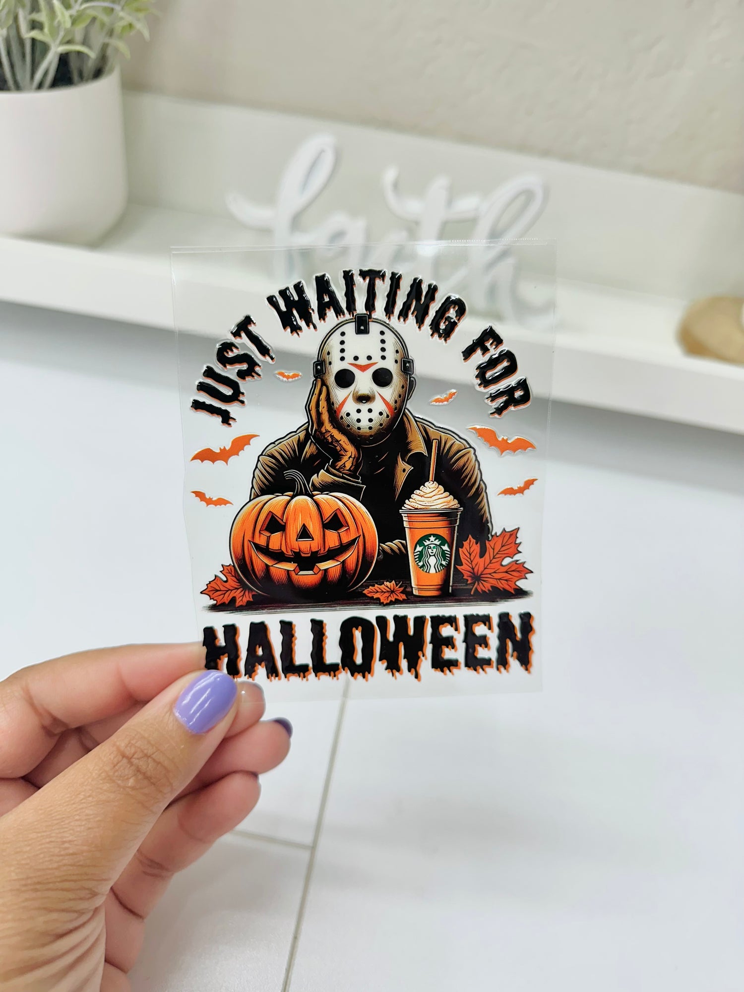 Just waiting for Halloween | UV DTF Decal