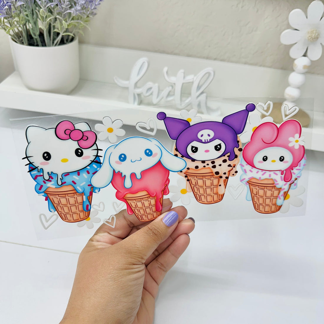 Cat Ice Cream | UV DTF