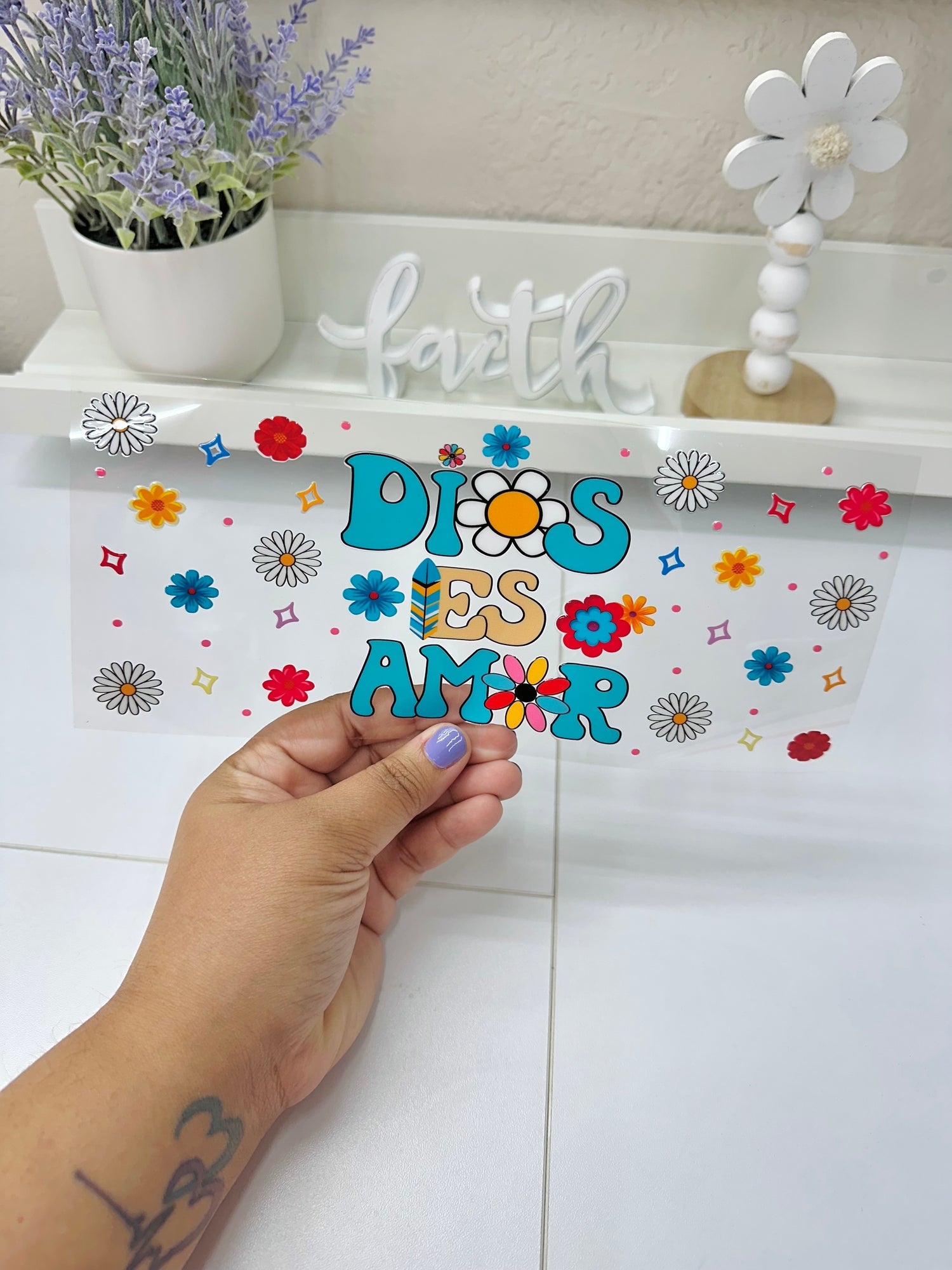 Dios es Amor | UV DTF Wrap