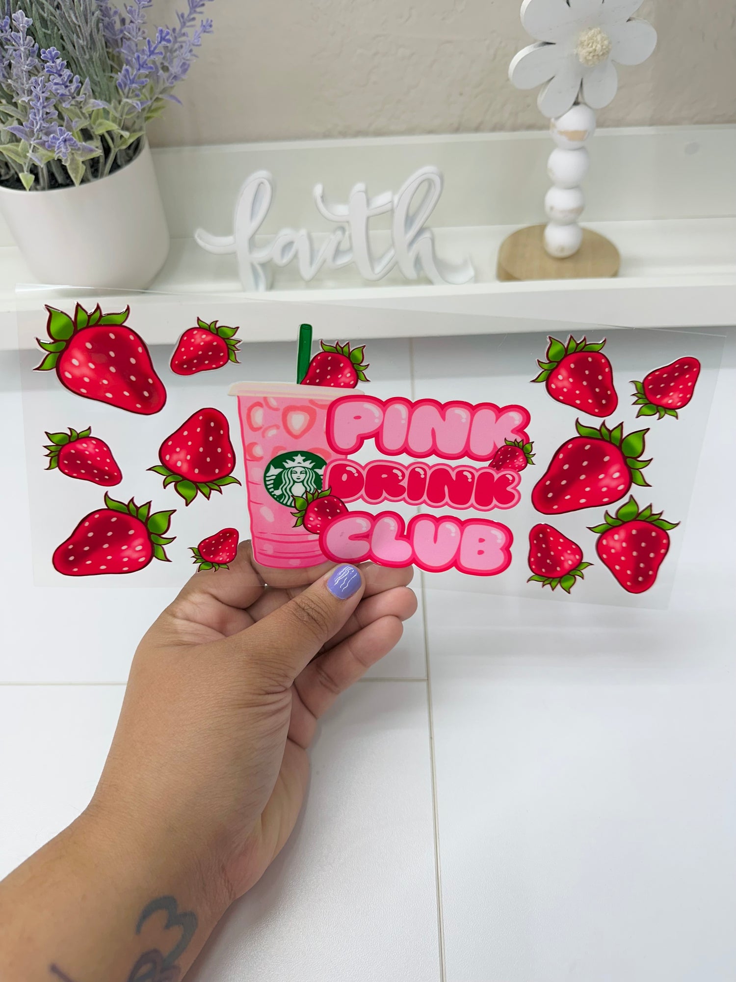 Pink Drink | UV DTF