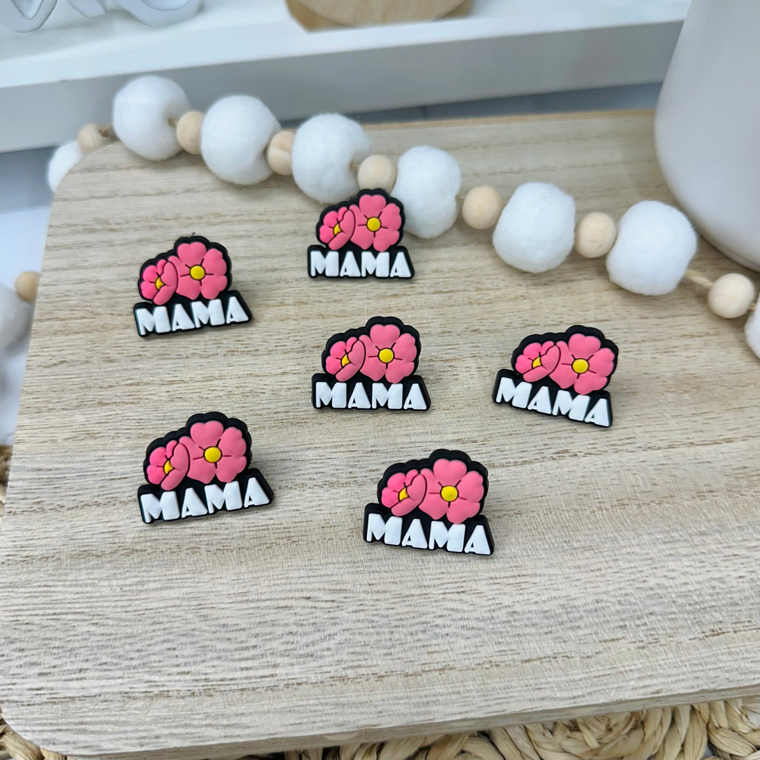 Mama & Flowers | Straw Charms