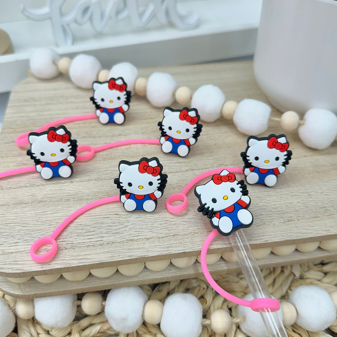 Hello Ki-tty | Straw Topper