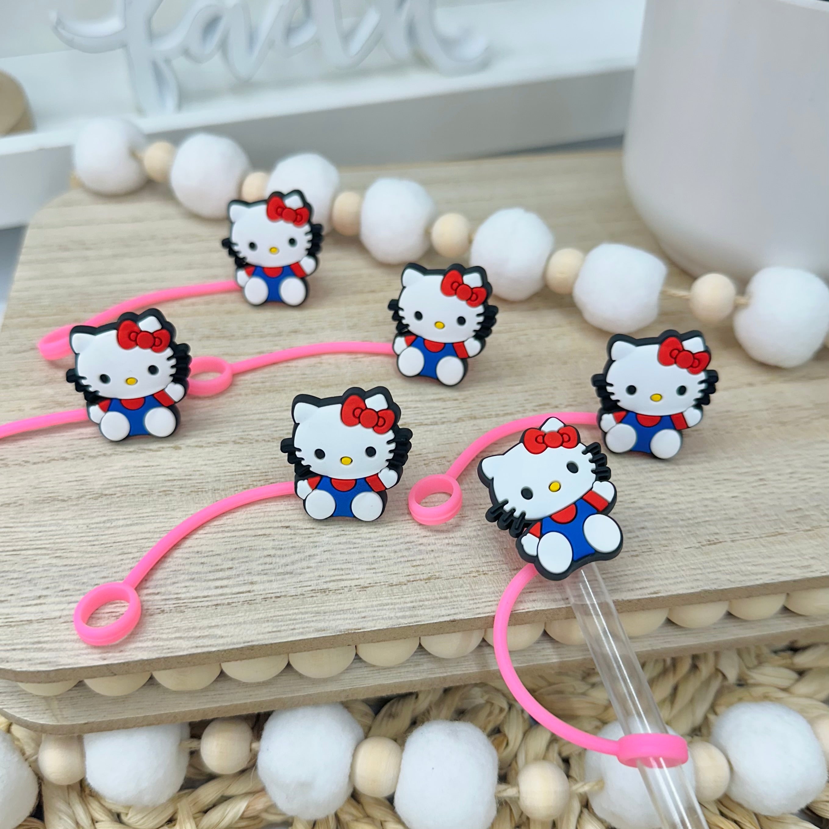Hello Ki-tty | Straw Topper