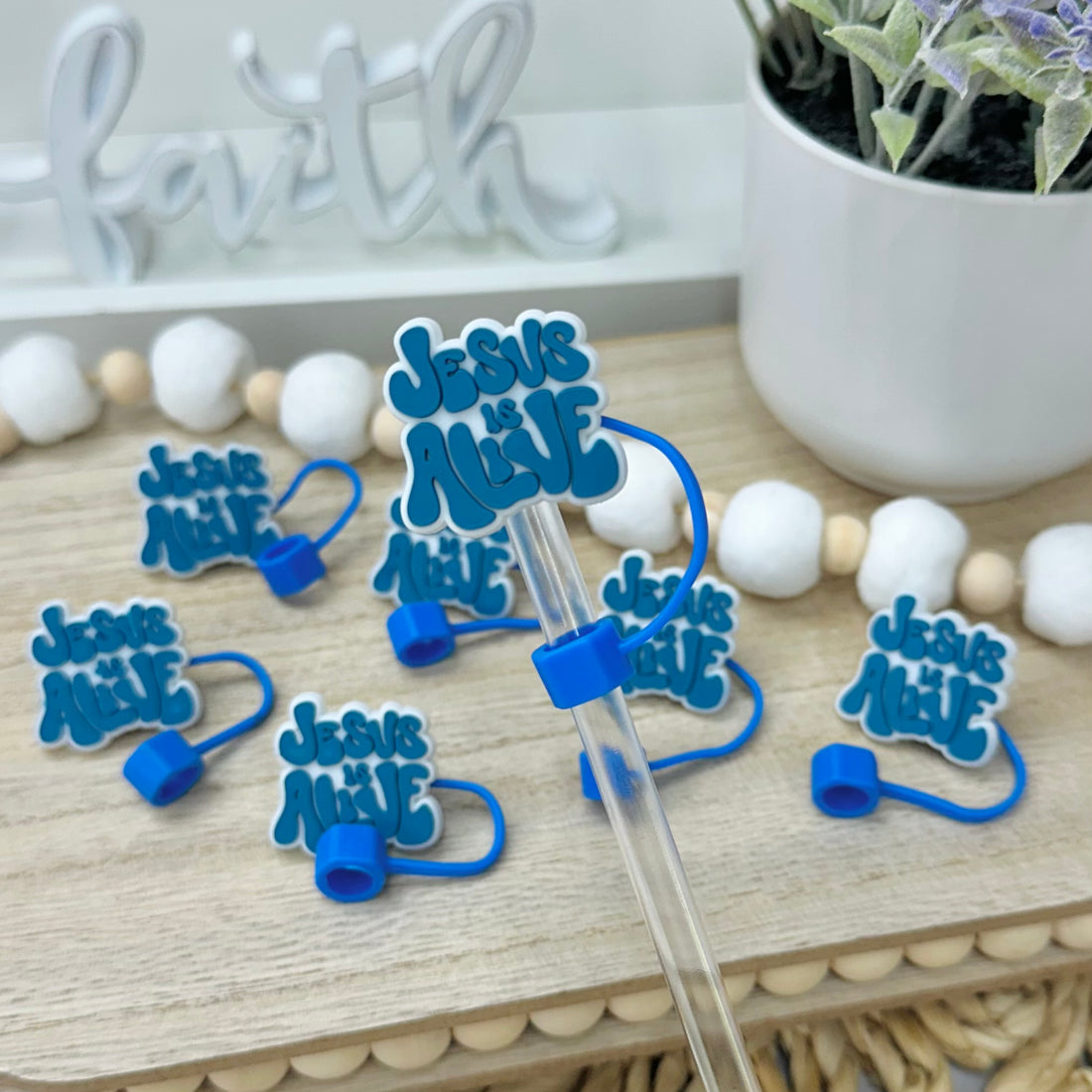 Jesus is Alive | Straw Topper