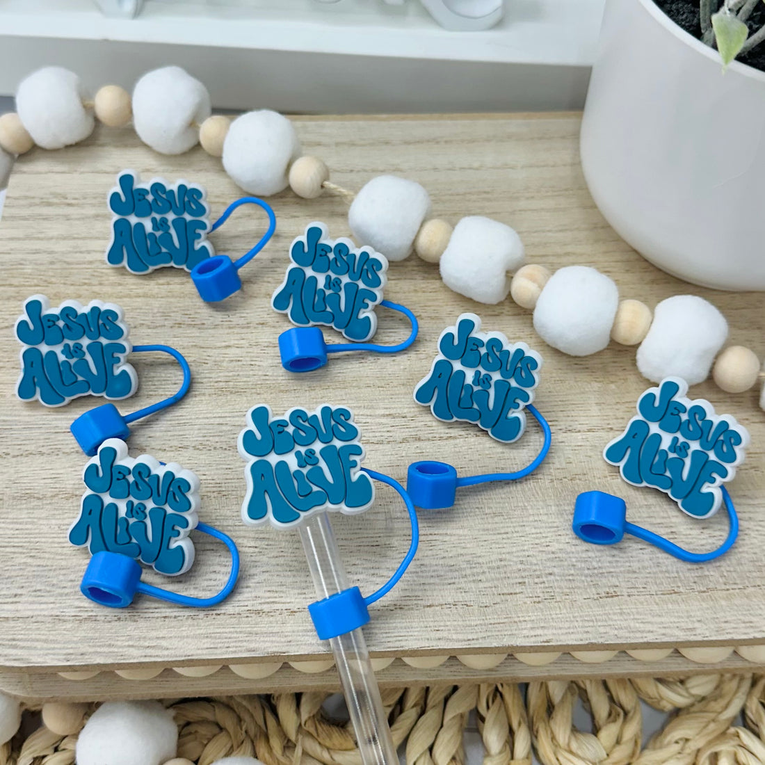 Jesus is Alive | Straw Topper