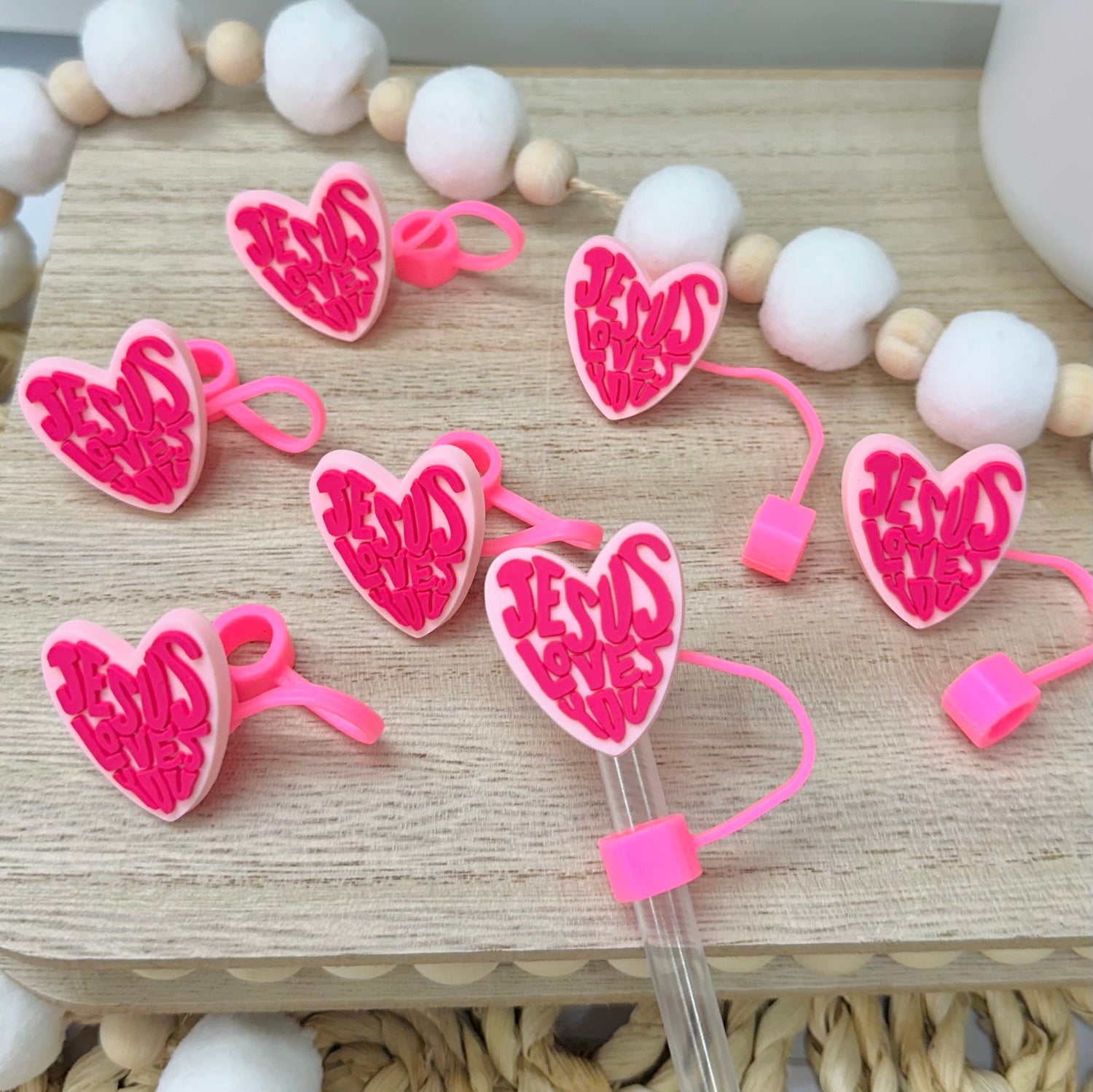 Jesus Loves You | Straw Topper