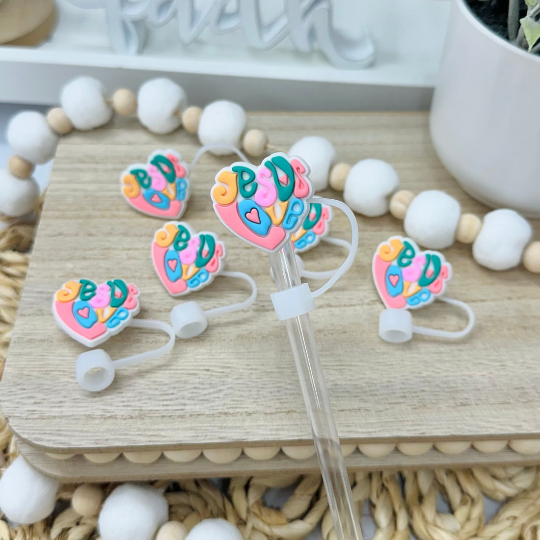 Jesus Love | Straw Topper