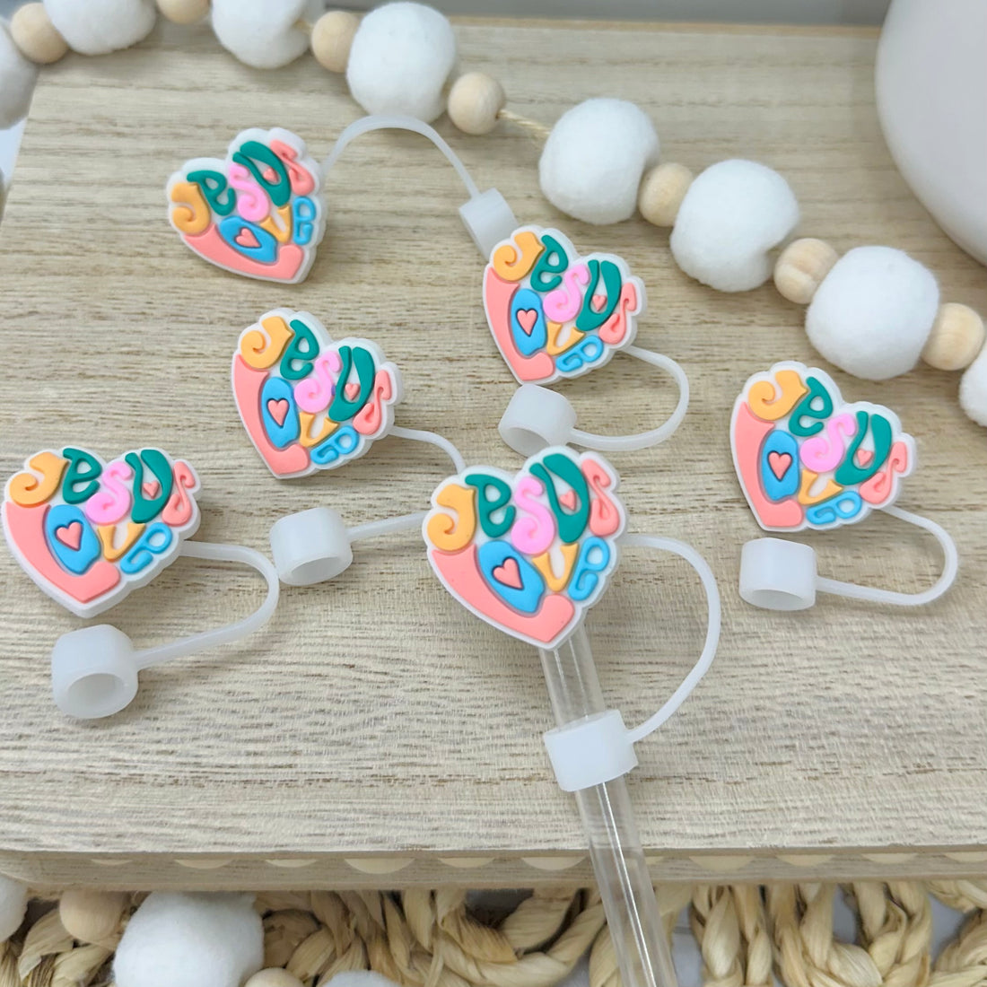 Jesus Love | Straw Topper