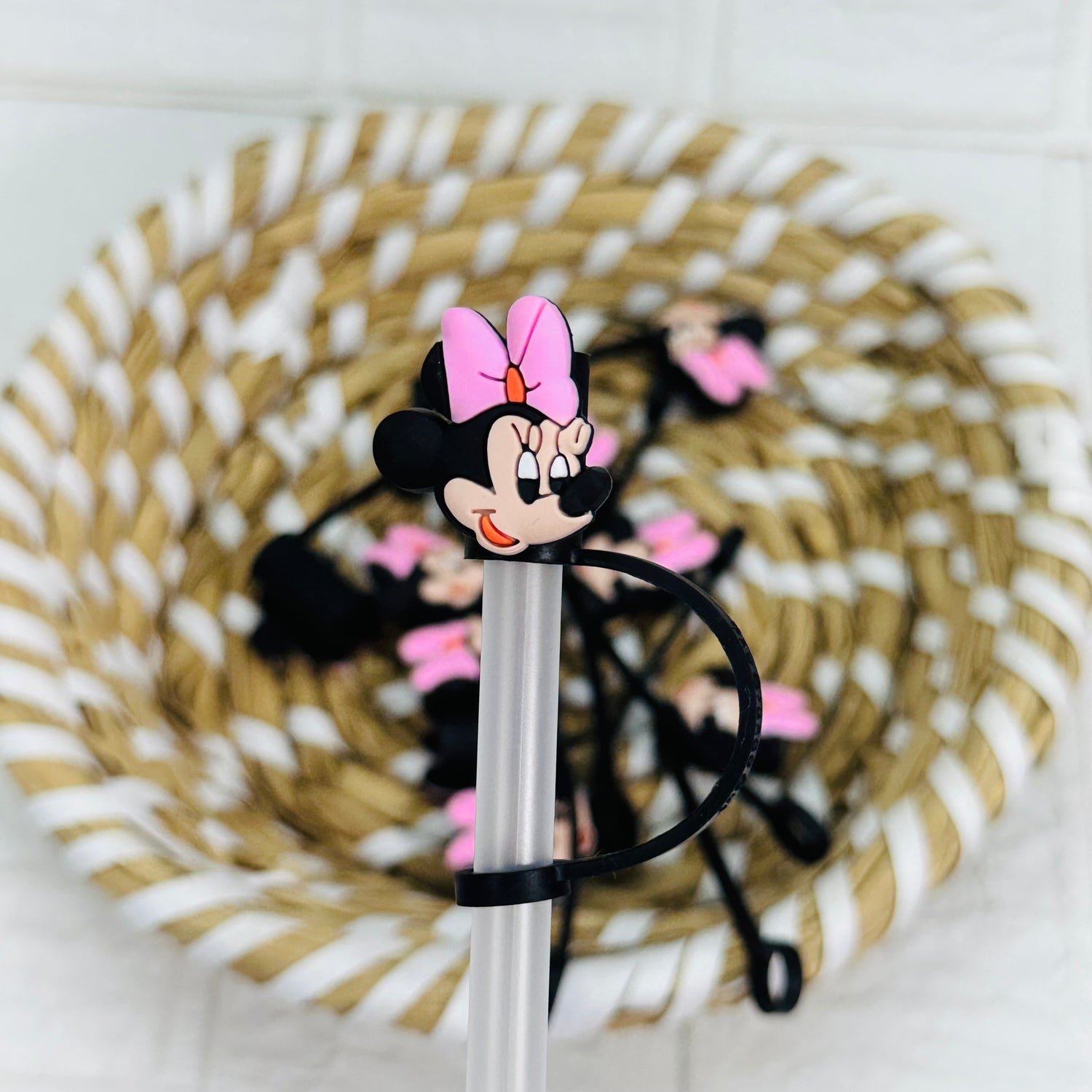 Pink Mouse | Straw Topper