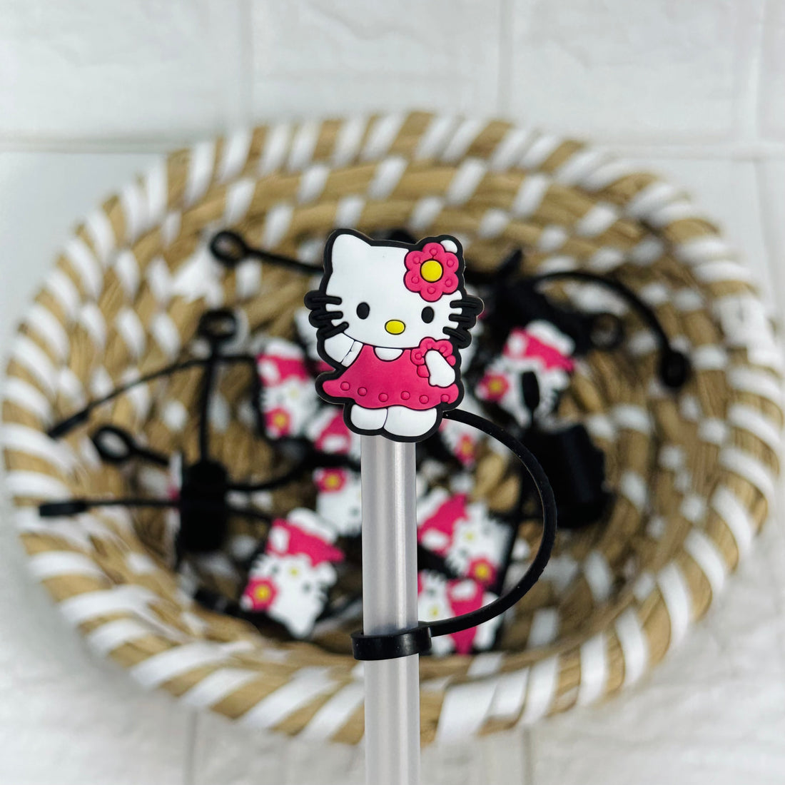 Cute Cat | Straw Topper