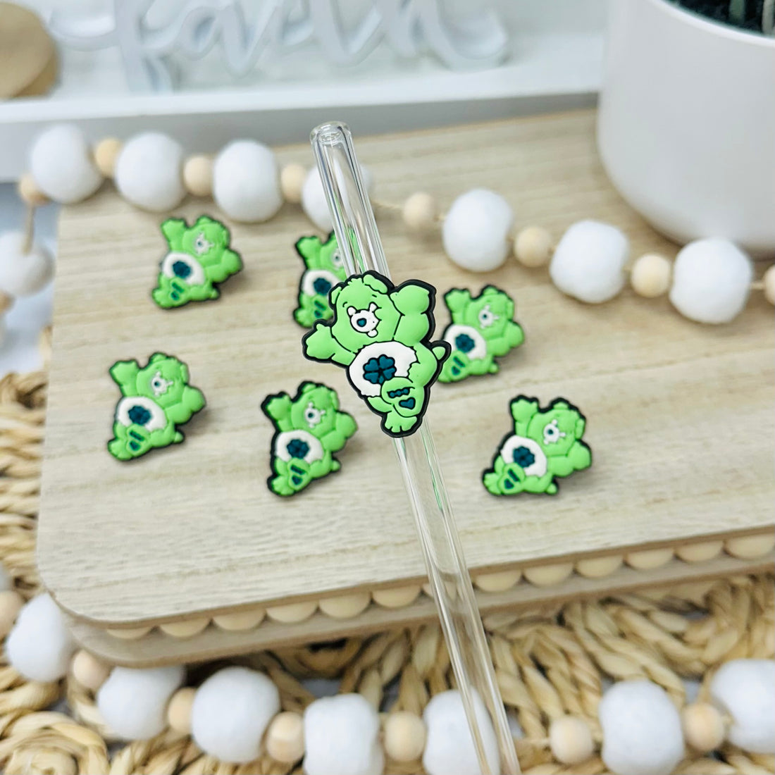 Bear Green | Straw Charms