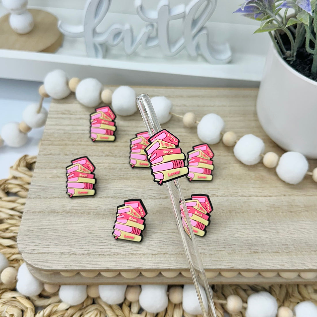 Book Lover | Straw Charms