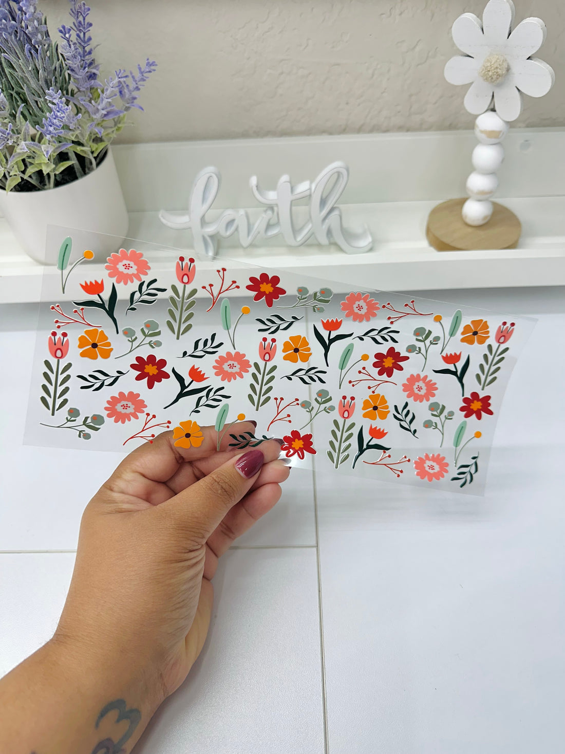 Spring Floral | UV DTF Wrap