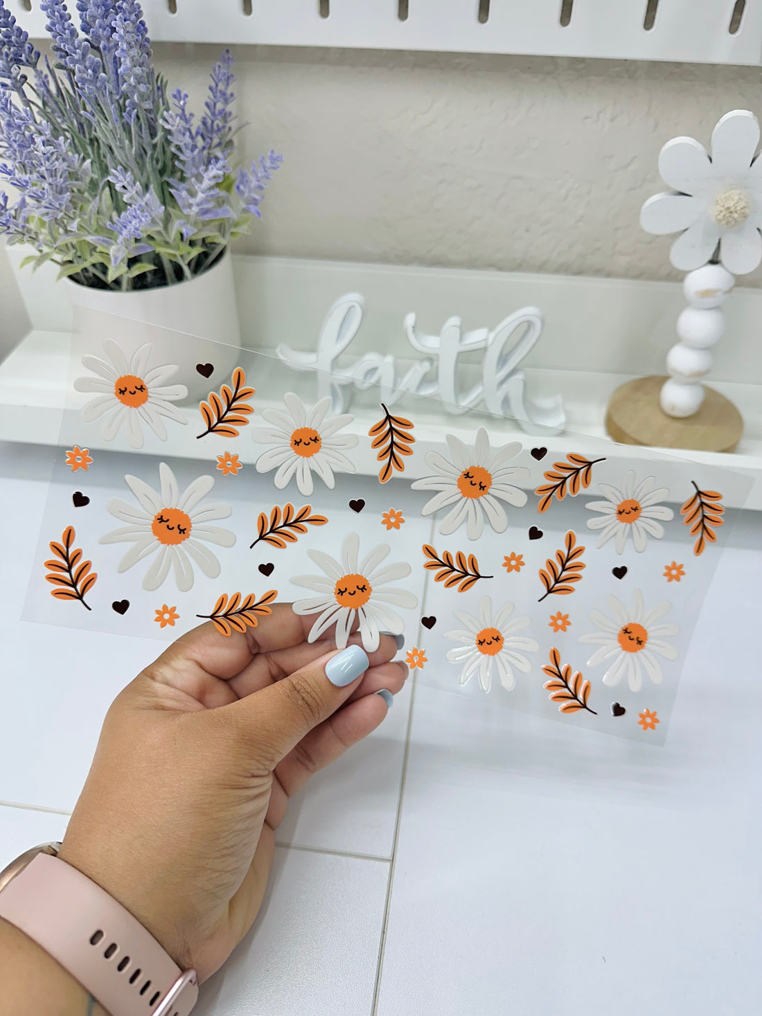 Floral Daisy | UV DTF Wrap