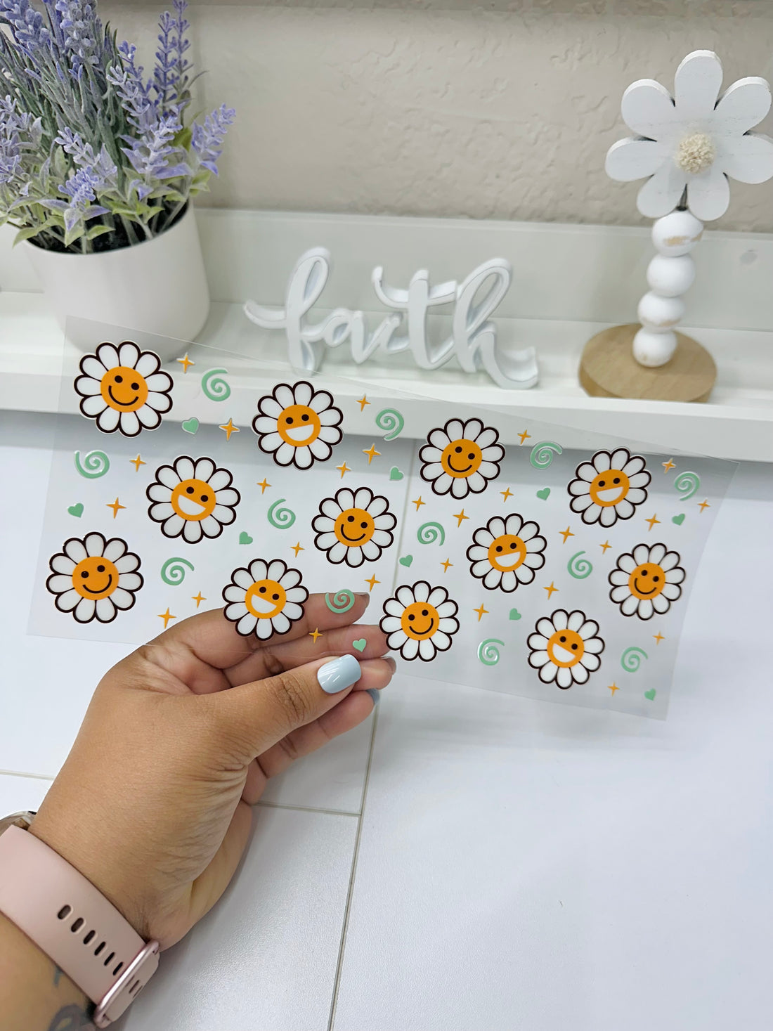 Happy Flower | UV DTF Wrap