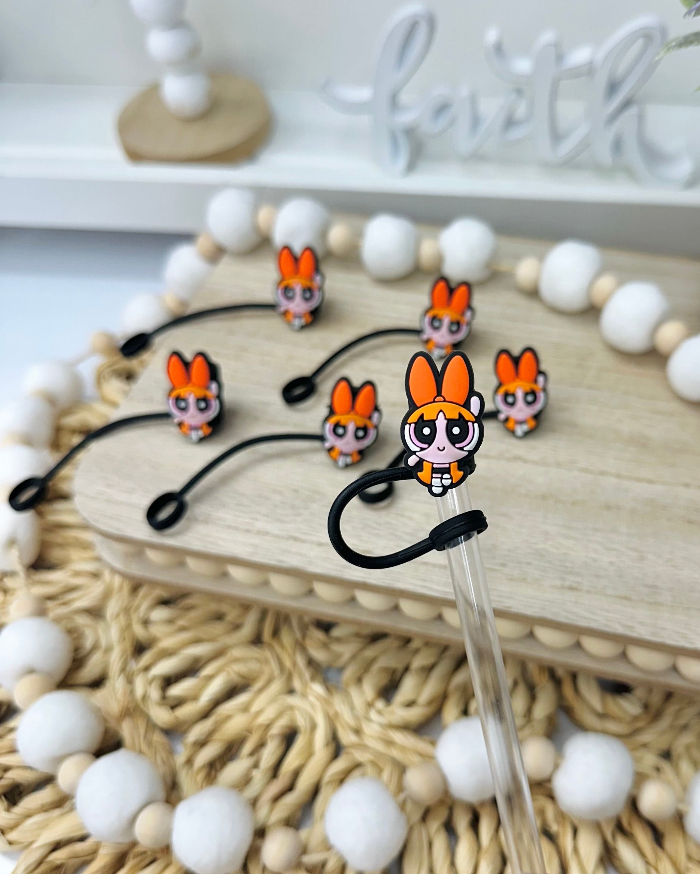 Niña Naranja | Topper para Pajita